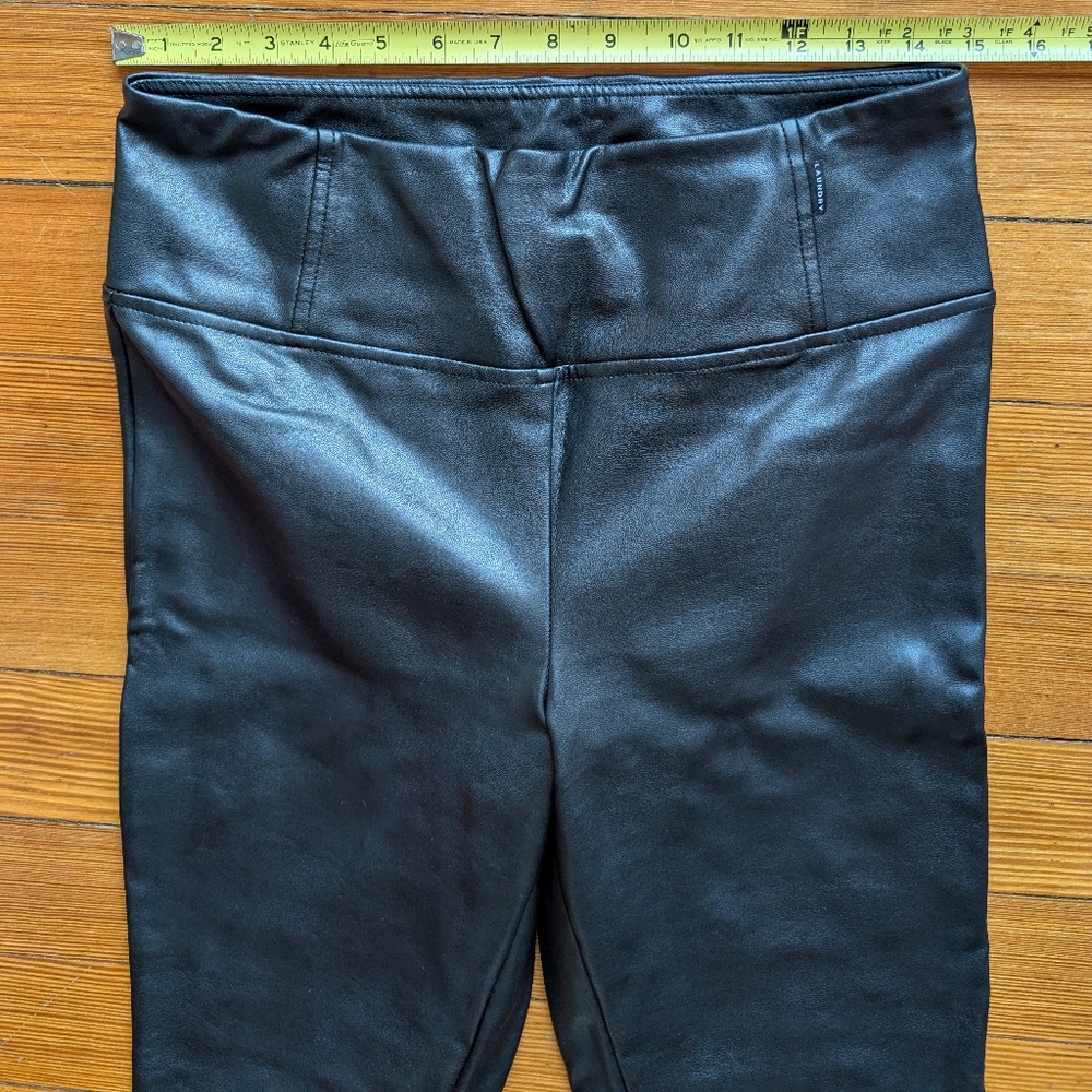 Black Faux Leather Leggings - Picture 6 of 9